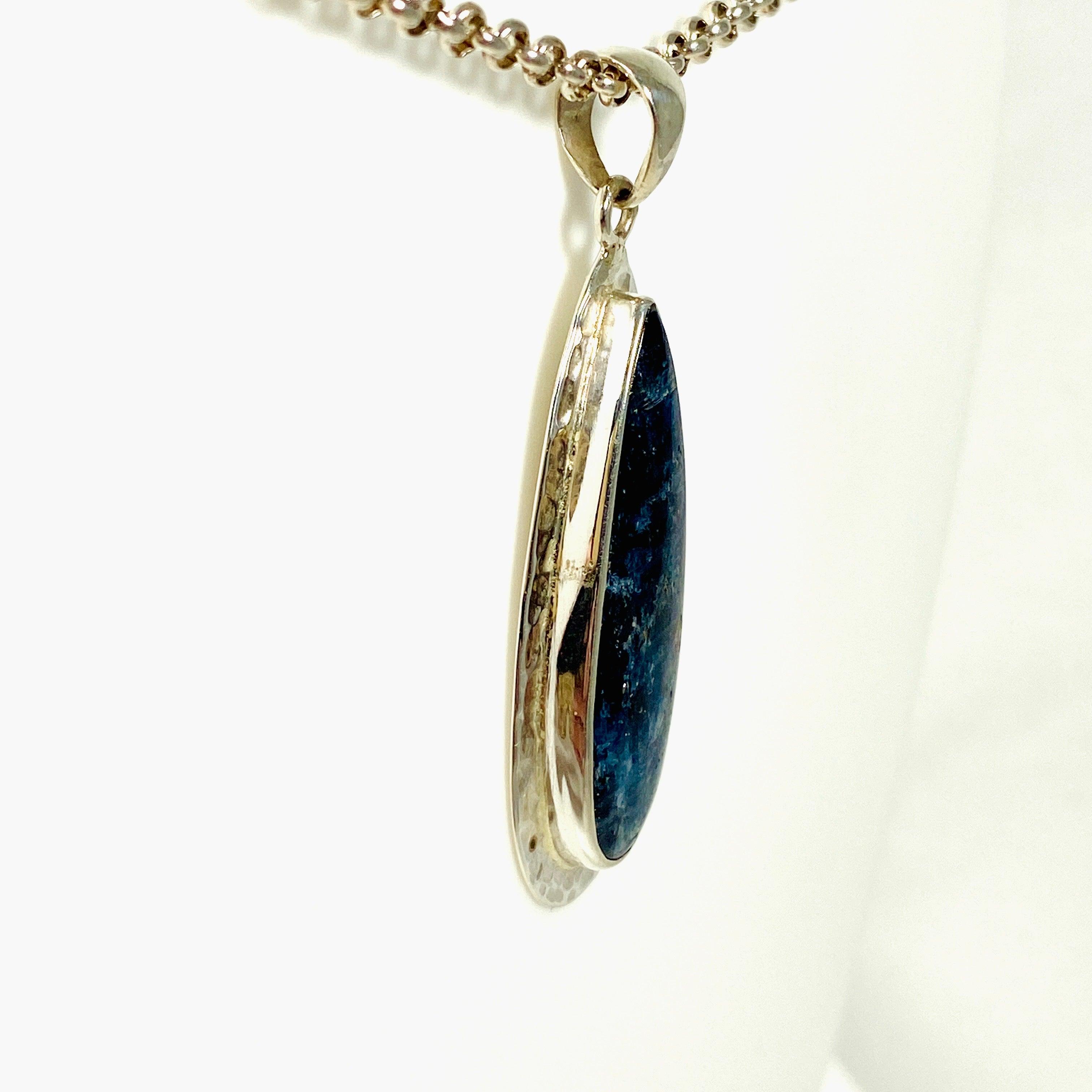 Kyanite Teardrop Pendant Necklace KPGJ3453 - Elegant Blue Gemstone Jewelry for Women, Perfect for Gifts, Weddings & Everyday Wear