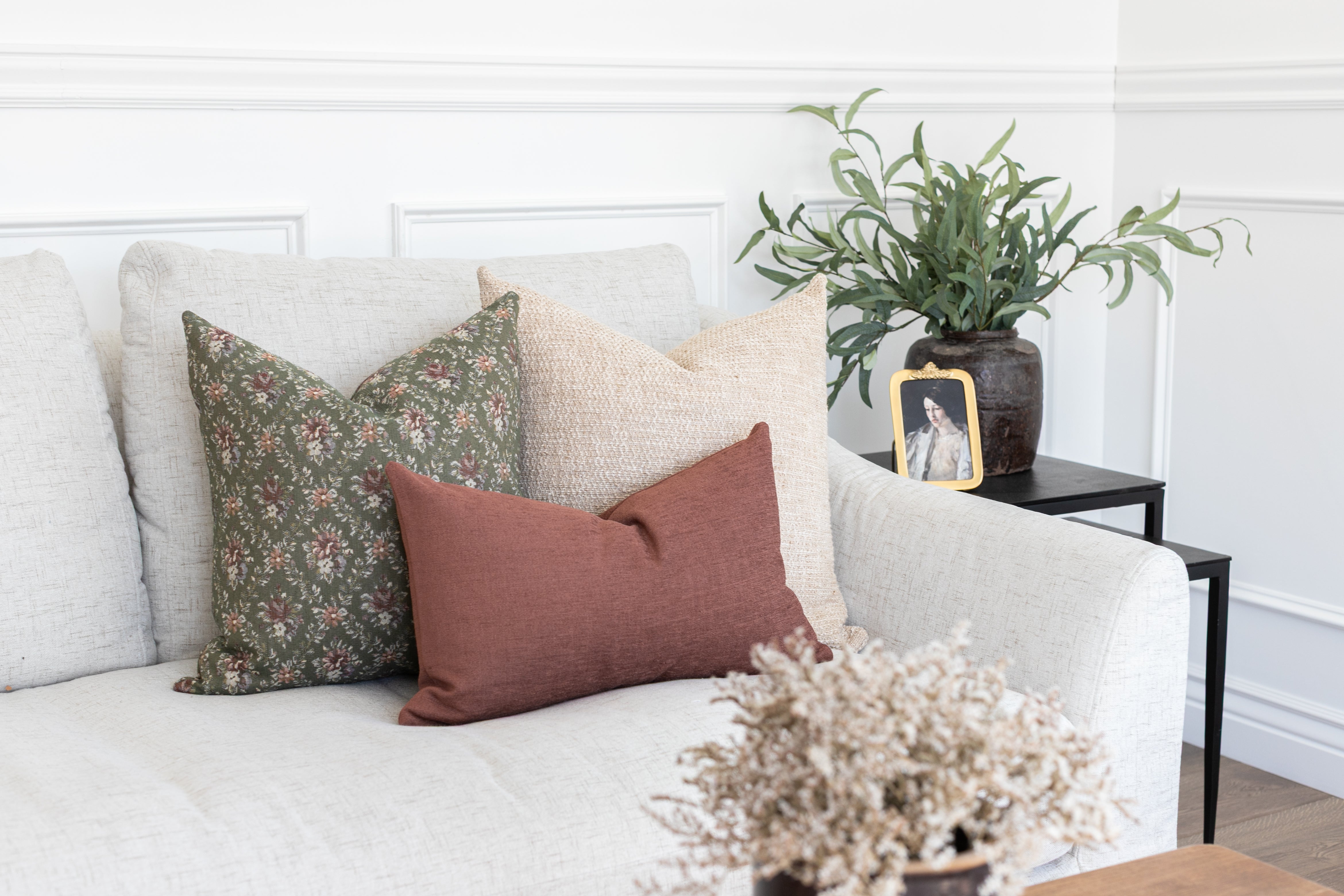 Premium Reid Pillow Cover - Soft & Breathable Cotton Pillowcase for Home & Bedroom Decor - Perfect for Living Room, Bedroom, or Guest Room Accent