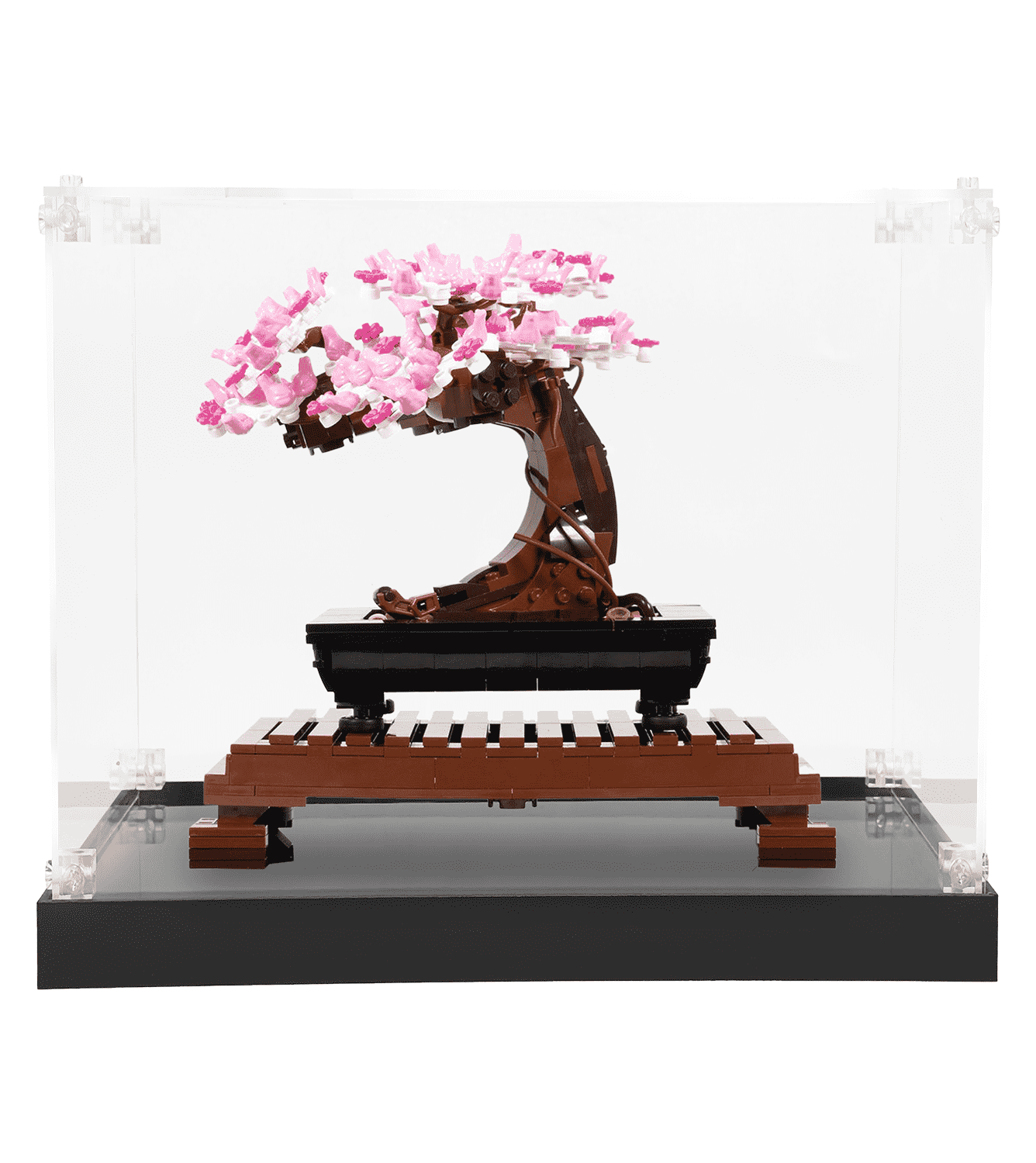 Lego Icons Bonsai Tree 10281 Display Case - Clear Acrylic Protector for Collectible Building Sets - Perfect for Home Decor, Office Display & Gift Showcase
