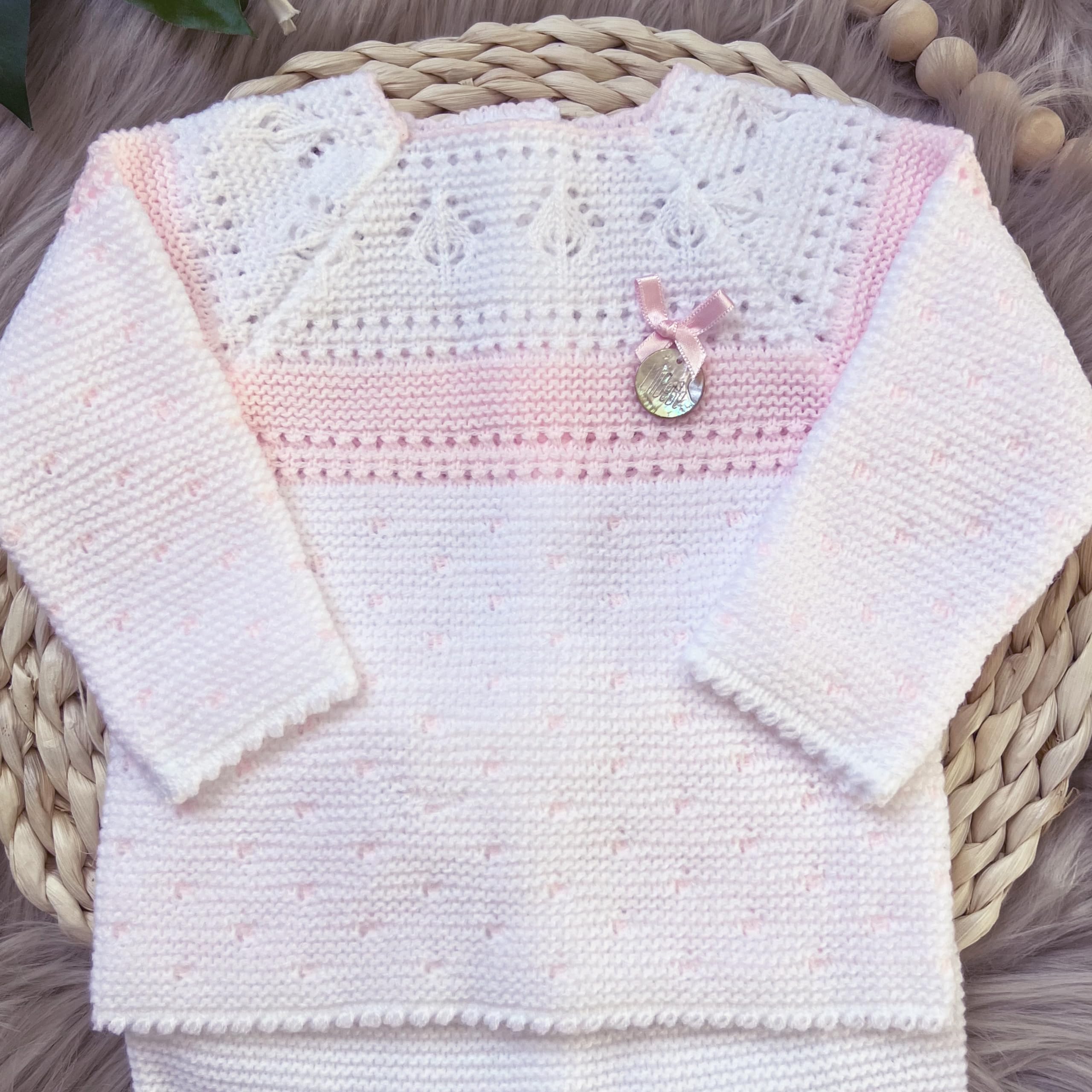 Premium Newborn Baby Knitted Clothes Set - Soft Cotton Coming Home Outfit for Boys & Girls | Perfect for Hospital Photos, Christening & First Family Outings