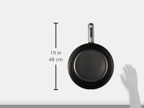 Endoshoji TKG Premium 12.6 Inch Iron Frying Pan - 32cm Heavy Duty Skillet with 2.5 Inch Depth, 5.3 Inch Ergonomic Handle & 2.3mm Thick Plate - Perfect for Searing, Stir-Frying & Home Cooking