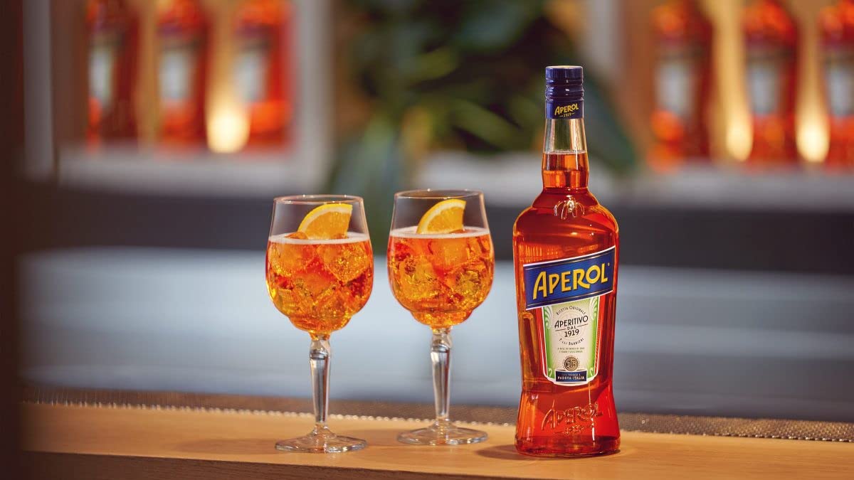 Aperol Spritz Italian Orange Cocktail - Premium Aperitif Drink for Parties, Summer Gatherings & Happy Hour - 700ml (3 Bottles Pack) - Perfect for Brunch, Poolside Relaxation & Italian-Themed Events