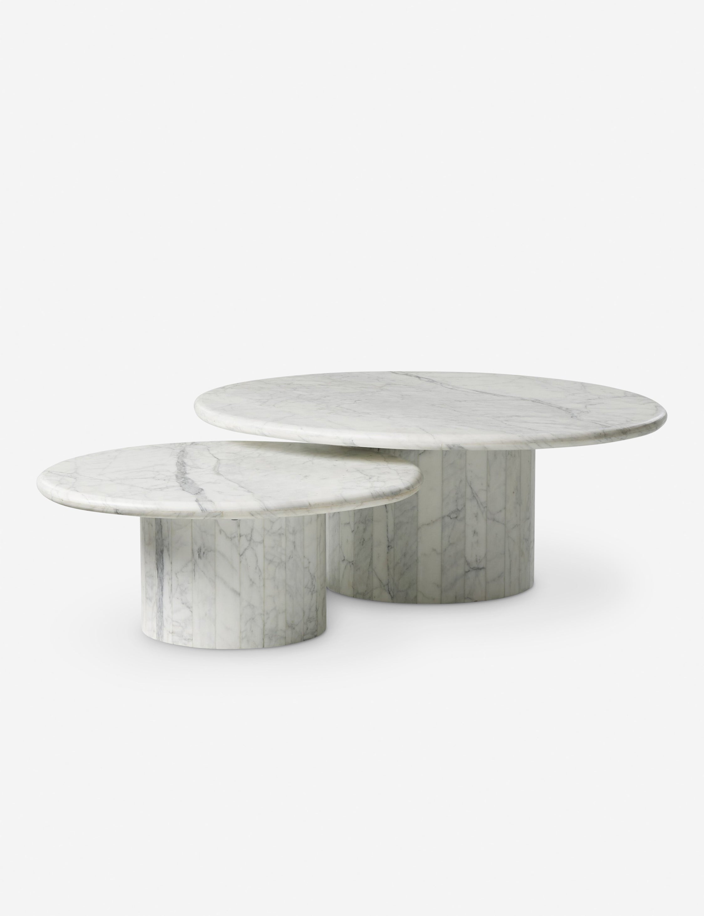 Bonastre Nesting Coffee Table Set of 2 - Modern Wood Side Tables for Living Room, Bedroom, Office - Perfect for Small Spaces & Home Decor