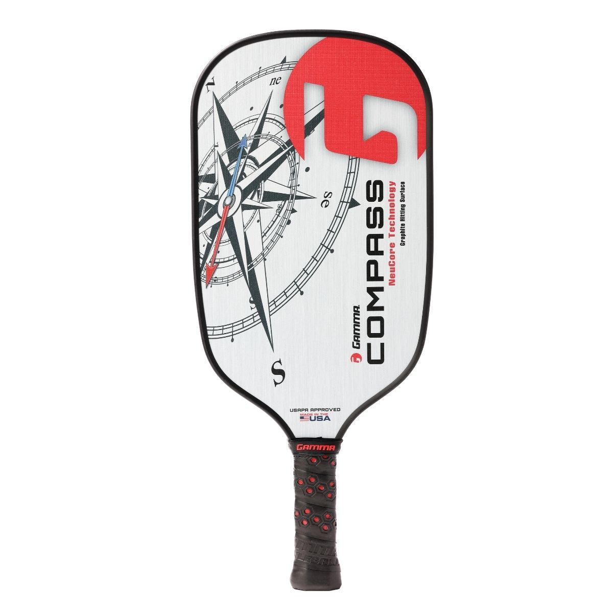 Gamma Compass Pickleball Paddle - Lightweight Carbon Fiber Paddle for Control & Power - Perfect for Indoor & Outdoor Pickleball Games