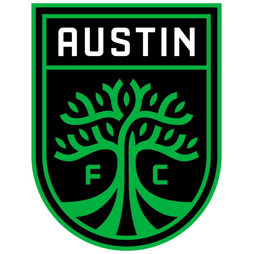Austin FC Performance Sport Polo with Badge - White and Verde Stripe Soccer Jersey for Men | Game Day, Training & Casual Wear