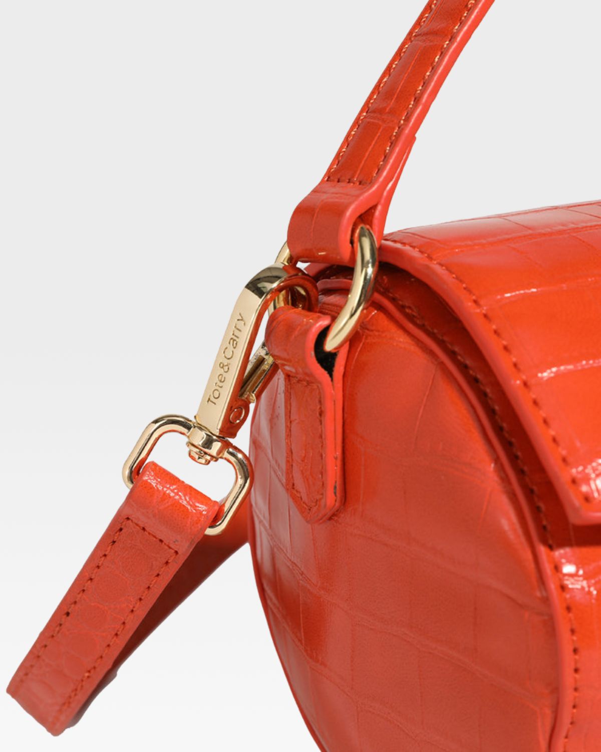 Stylish Orange Barrel Purse for Women - Trendy Crossbody Handbag with Adjustable Strap - Perfect for Travel, Shopping & Everyday Use