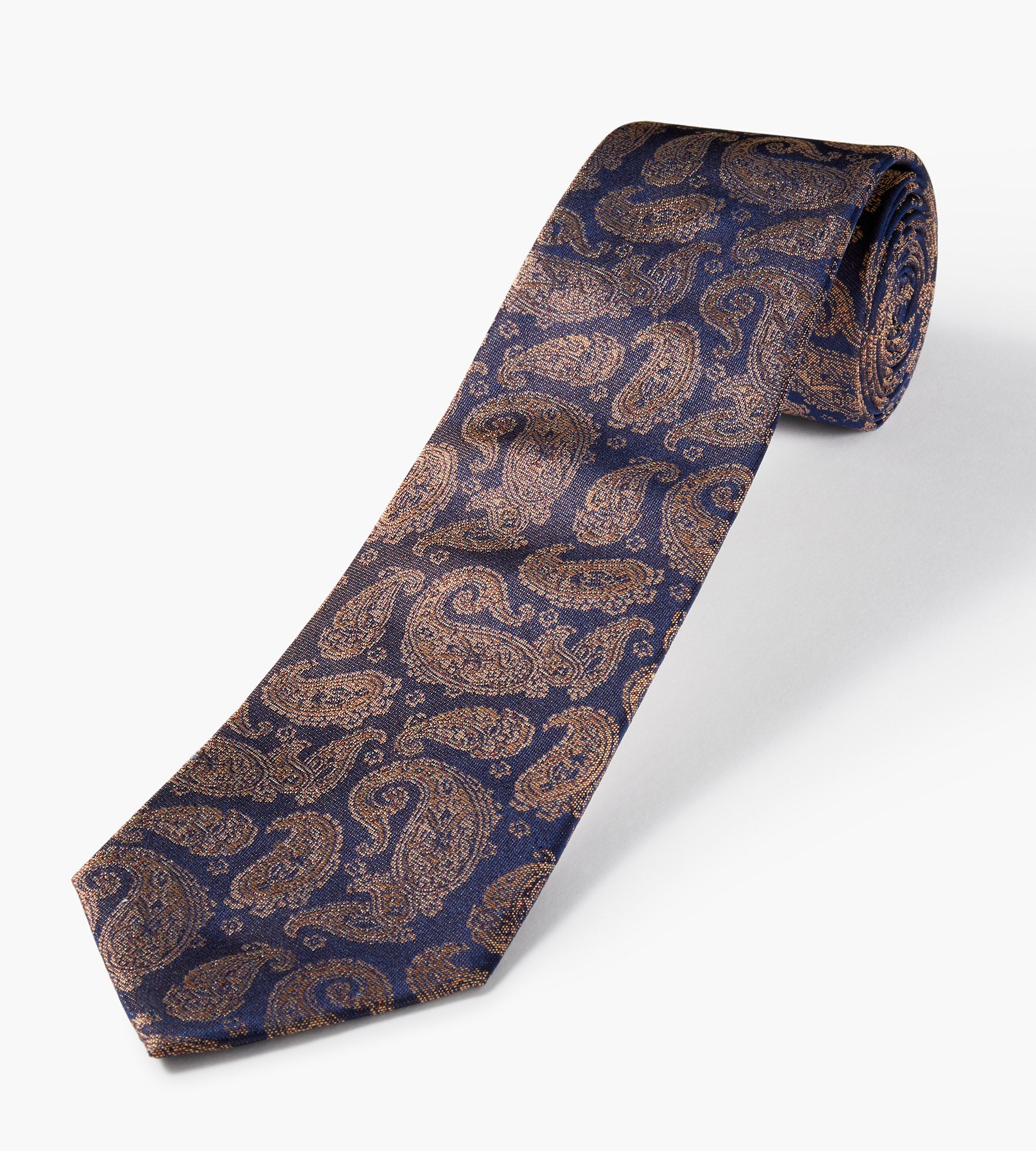 TT 5411 964 5010 Mid-Length Paisley Tie for Men | Elegant Office & Formal Event Neckwear | Perfect for Business Meetings, Weddings & Special Occasions