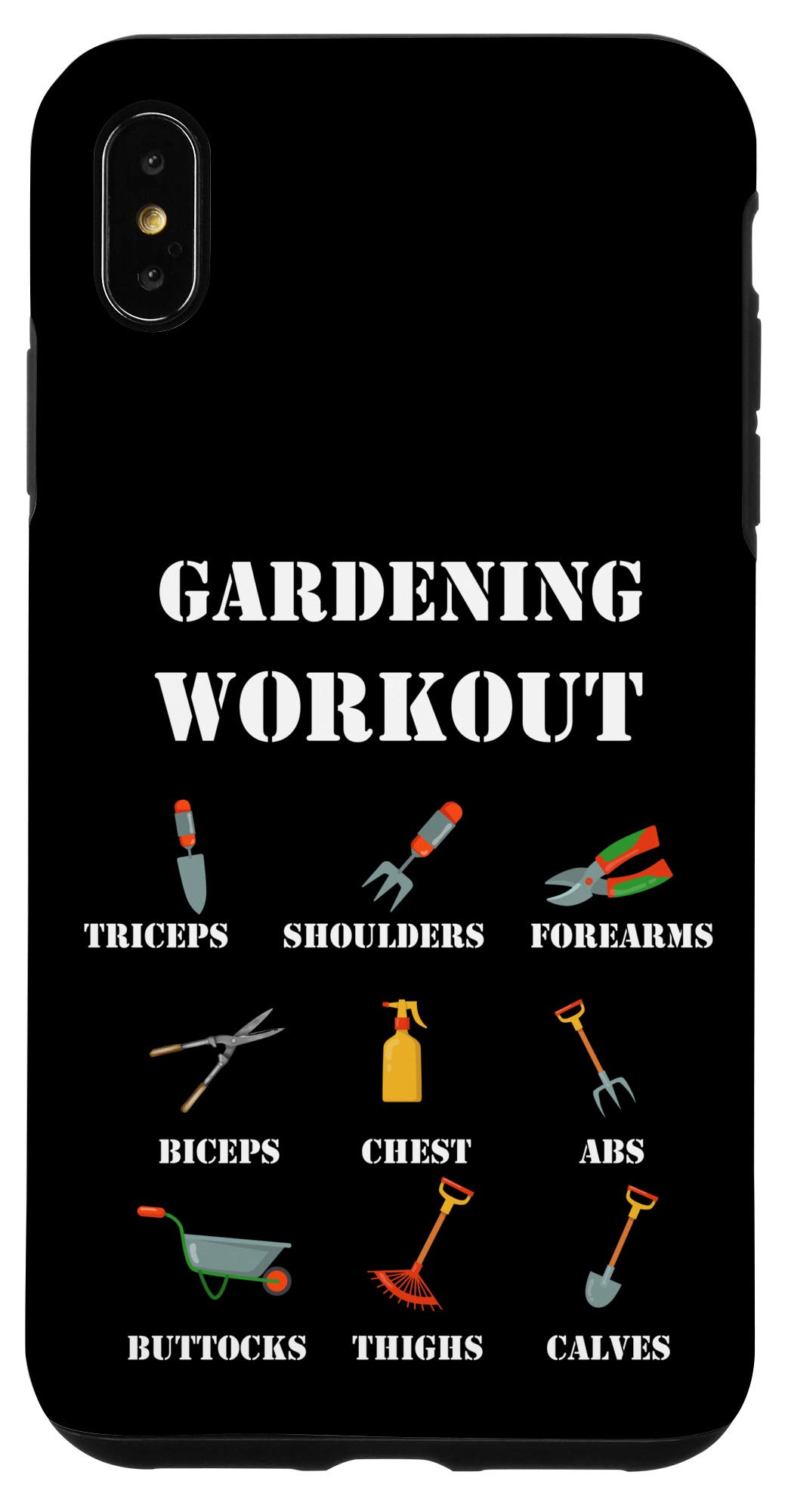 iPhone XS Max Case - Durable Protective Cover for Gardening & Outdoor Workouts - Perfect for Gardeners & Active Lifestyles