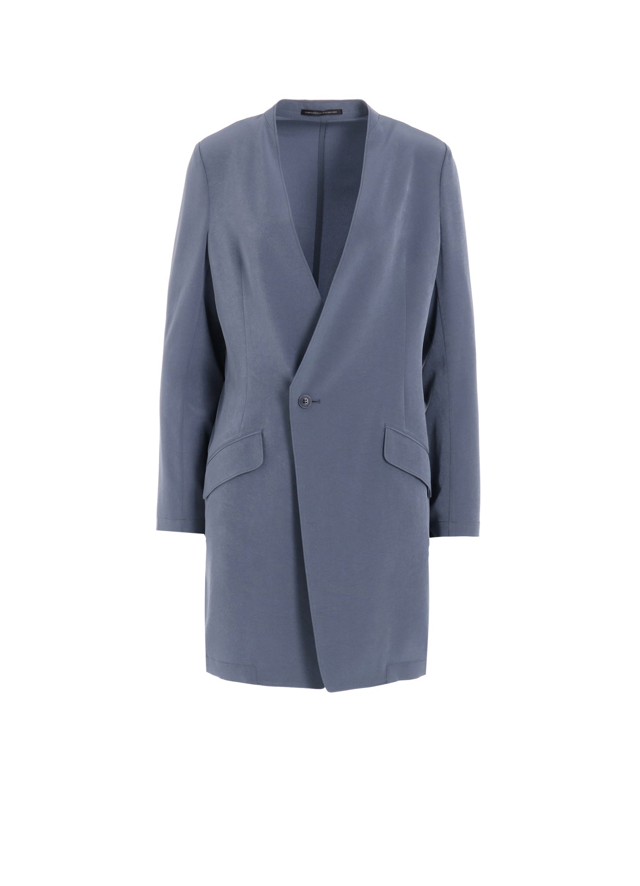 Elegant Crepe de Chine Collarless Jacket for Women - Lightweight & Stylish Blazer for Office, Dinner, and Casual Wear