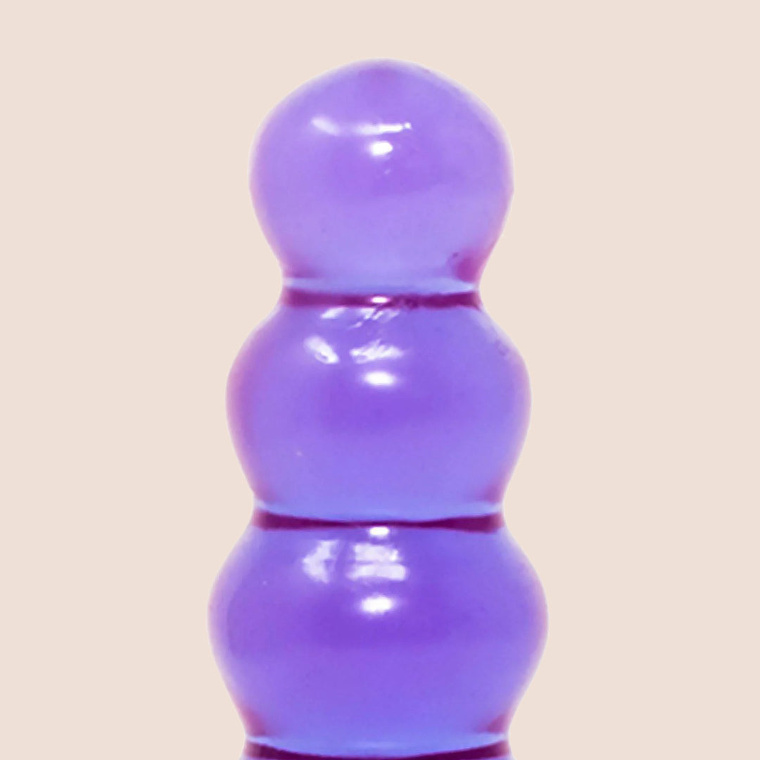 Crystal Jellies® 5 Beaded Anal Plug - Premium Silicone Butt Plug for Women & Men - Comfortable & Stimulating Anal Toy for Beginners & Advanced Users - Perfect for Couples Play & Solo Pleasure