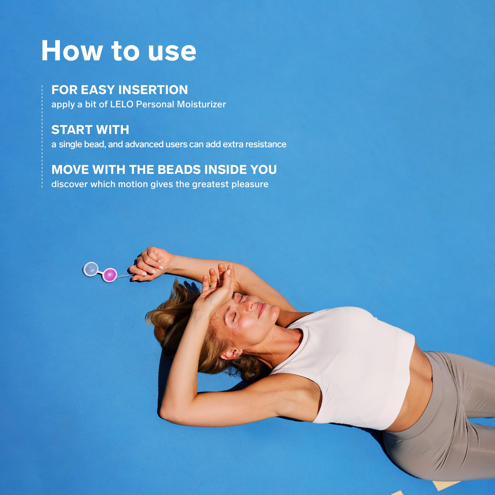 LELO Beads Mini - Small Kegel Balls for Women & Beginners - Weighted Pelvic Floor Exercise Kit for Bladder Control & Postpartum Recovery - Perfect for Home Workouts & Intimate Wellness