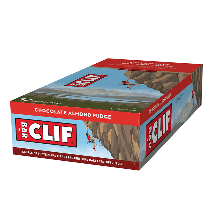 CLIF Bar Energy Bars - Chocolate Almond Fudge (12 Pack, 68g Each) | High Protein Snack for Hiking, Camping & Workouts | Organic & Gluten Free