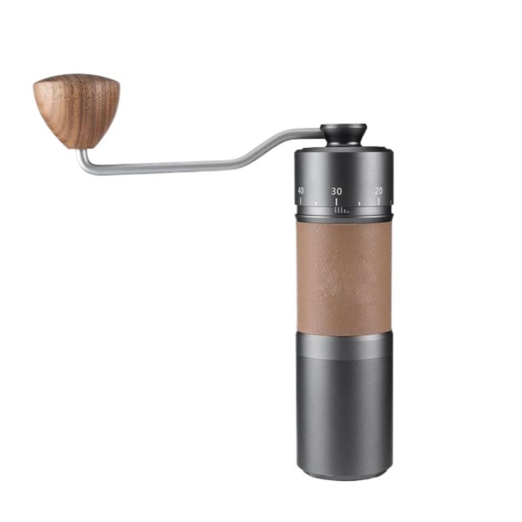 Premium Hand Crank Coffee Grinder with External Adjustable Valve - 420 Stainless Steel Burr for Fresh Ground Coffee Beans - Perfect for Camping, Travel & Home Brewing