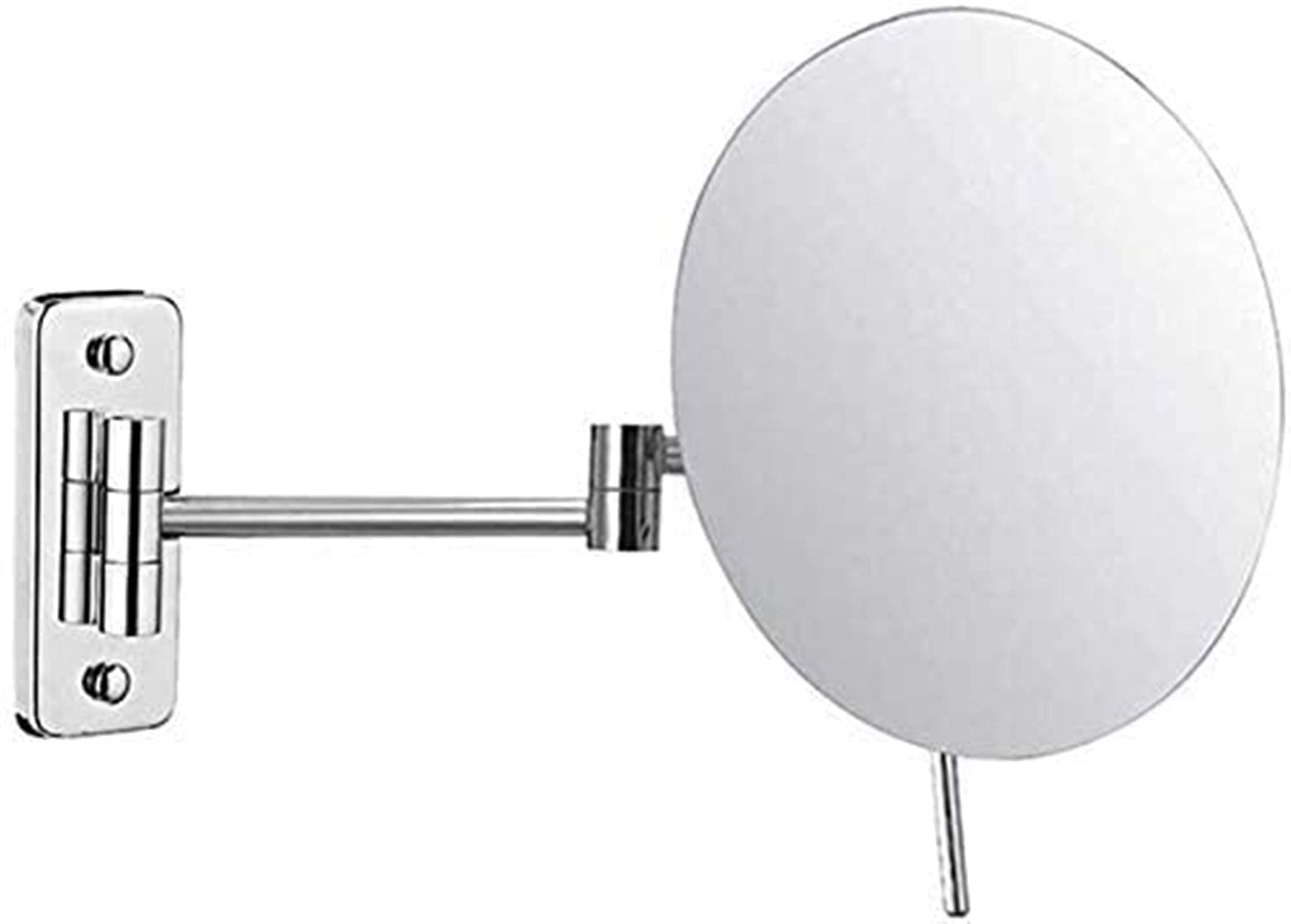DDTP Makeup Mirror with 3X Magnification - Folding Vanity Mirror for Bathroom & Bedroom, Single-Sided Shaving Mirror with Round or Rectangular Base - Perfect for Makeup Application, Grooming & Skincare Routine