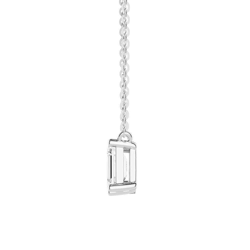 Emerald Cut & Pear Cut Toi Et Moi Pendant Necklace - Elegant Couple's Jewelry for Anniversaries, Weddings & Romantic Gifts