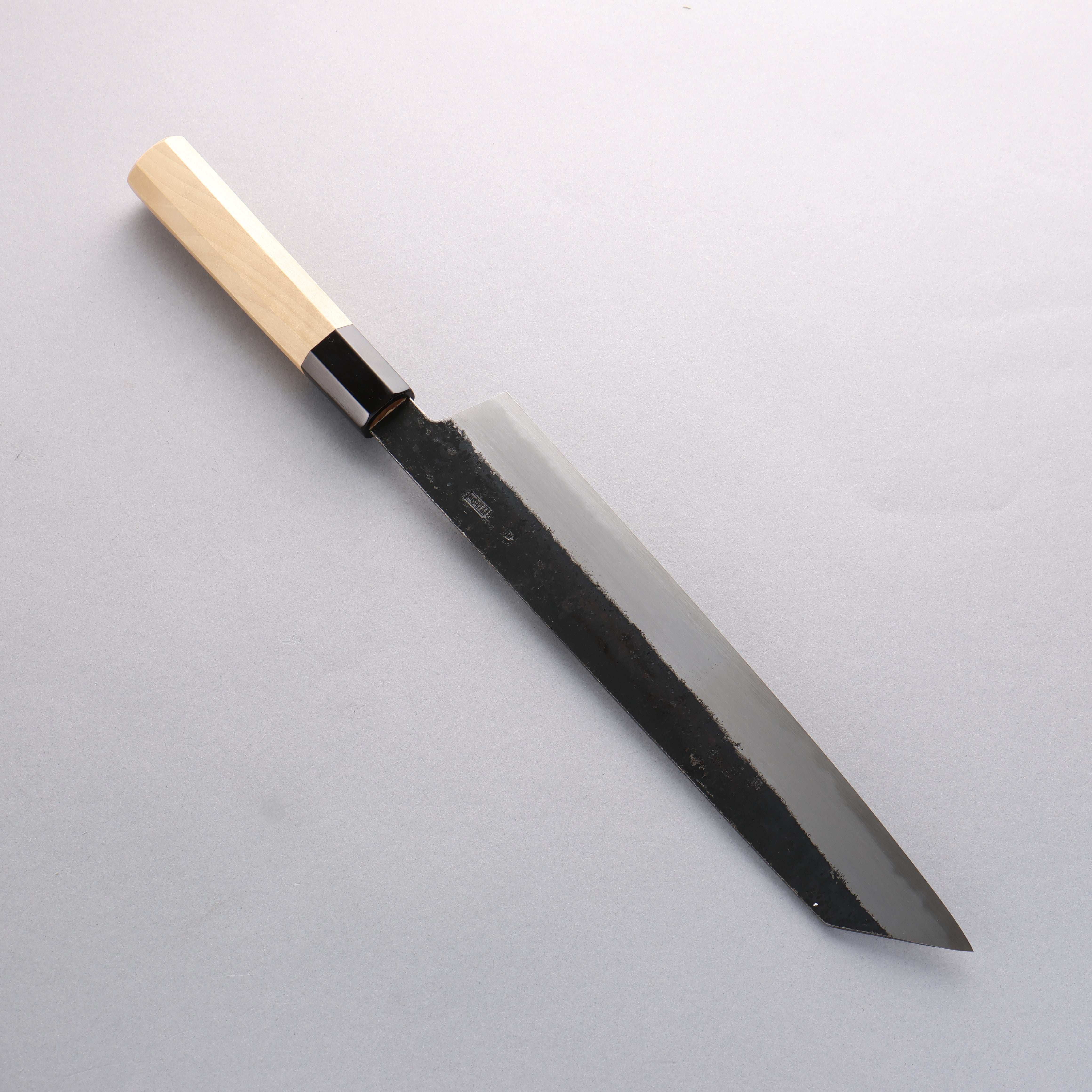 Premium Kikuzuki White Steel No.2 Kiritsuke Gyuto Knife 270mm - Black Finish, Magnolia Wood Handle - Perfect for Sushi Chefs & Japanese Cuisine Enthusiasts