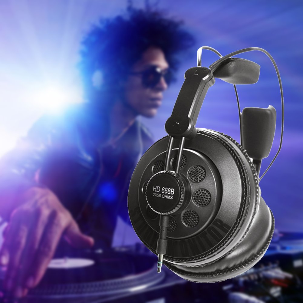 Superlux HD668B Dynamic Semi-Open Studio Headphones - Professional Audio Monitoring for Music Production, Gaming & Podcasting