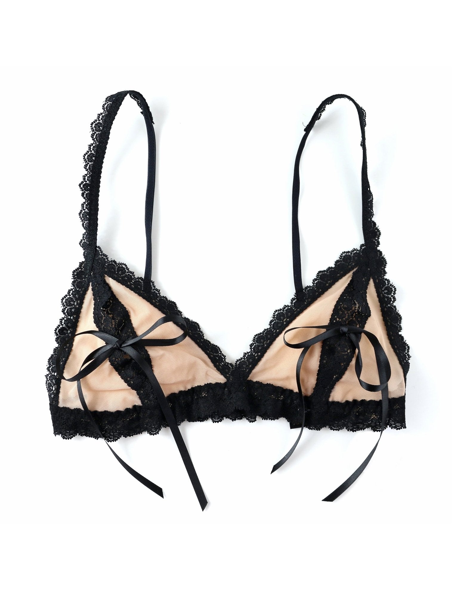 Oh Nude Illusion Tie Bralette - Seamless Comfort Bra for Women | Perfect for Yoga, Workout & Everyday Wear