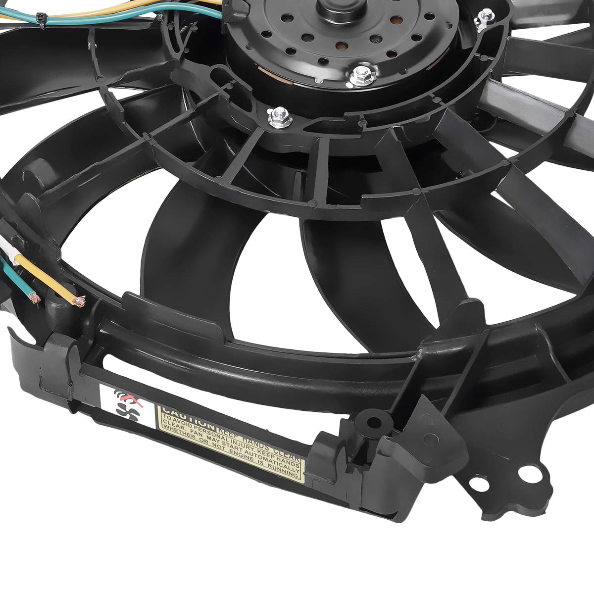 Auto Dynasty AU3115108 OE Style Radiator Cooling Fan Assembly for Audi A4 Quattro 3.0L 3.2L (2002-2009) - Black | Direct Fit Replacement | Perfect for Engine Overheating Prevention & Summer Driving