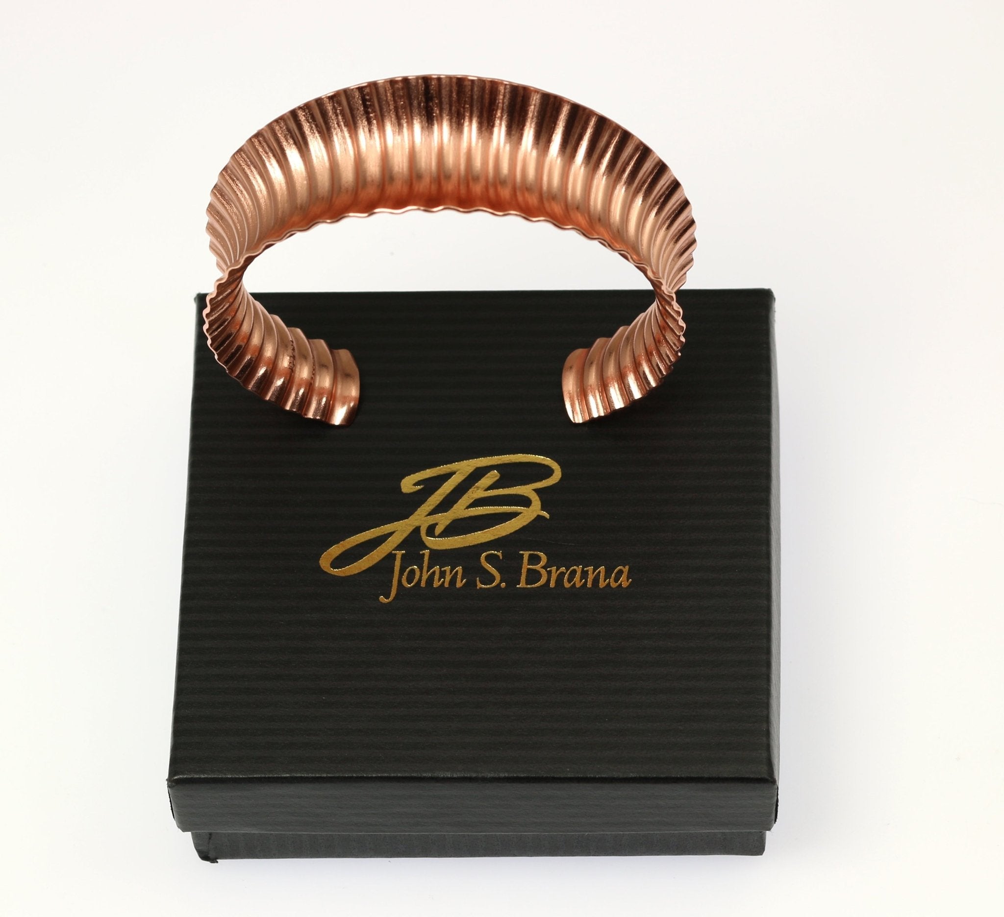 Handmade Corrugated Copper Anticlastic Tapered Cuff Bracelet - Elegant Boho Jewelry for Women, Perfect for Weddings, Parties & Everyday Wear