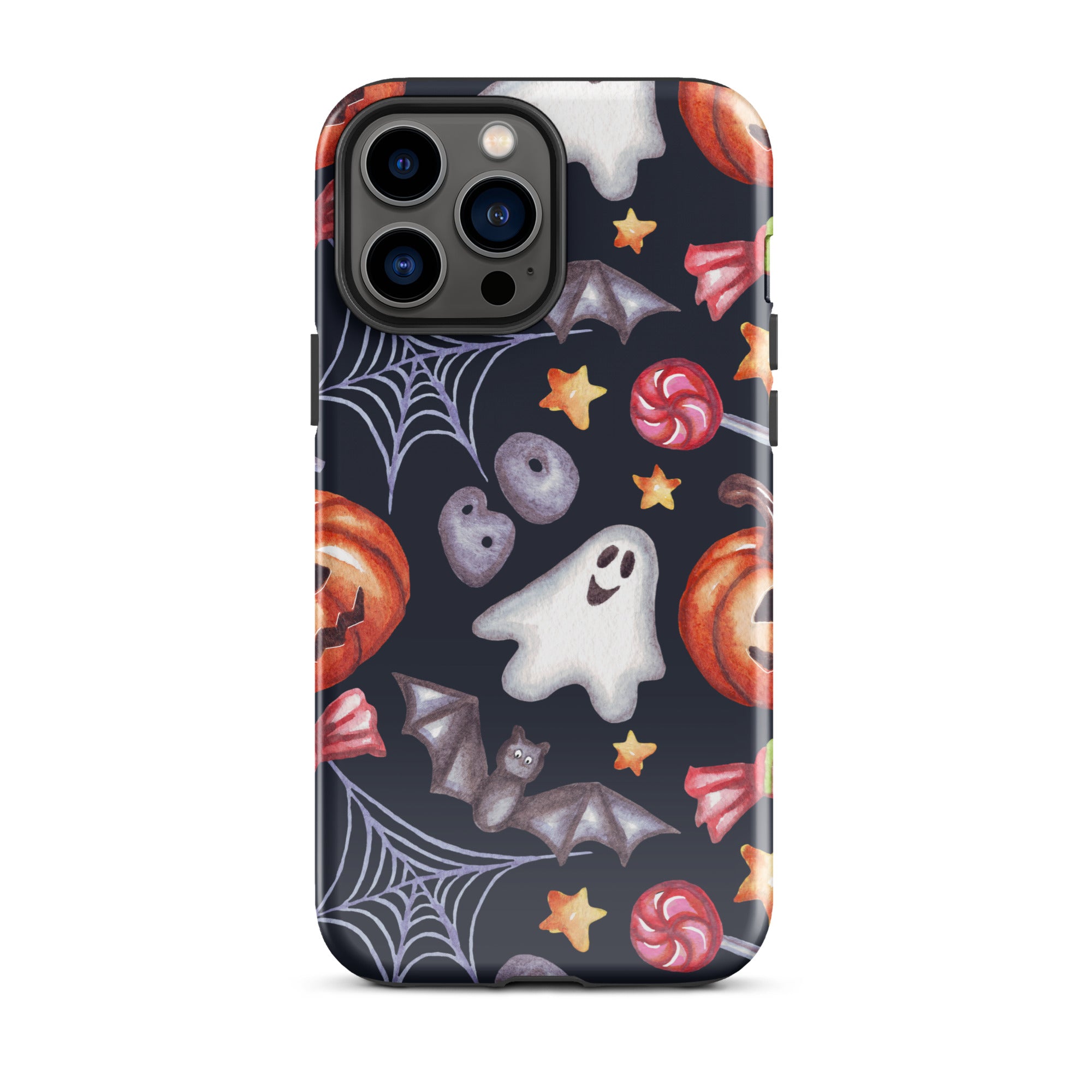 Premium Spooky Charm iPhone Case - Cute & Durable Protective Cover for iPhone 13/14/15, Perfect for Halloween, Parties & Everyday Use