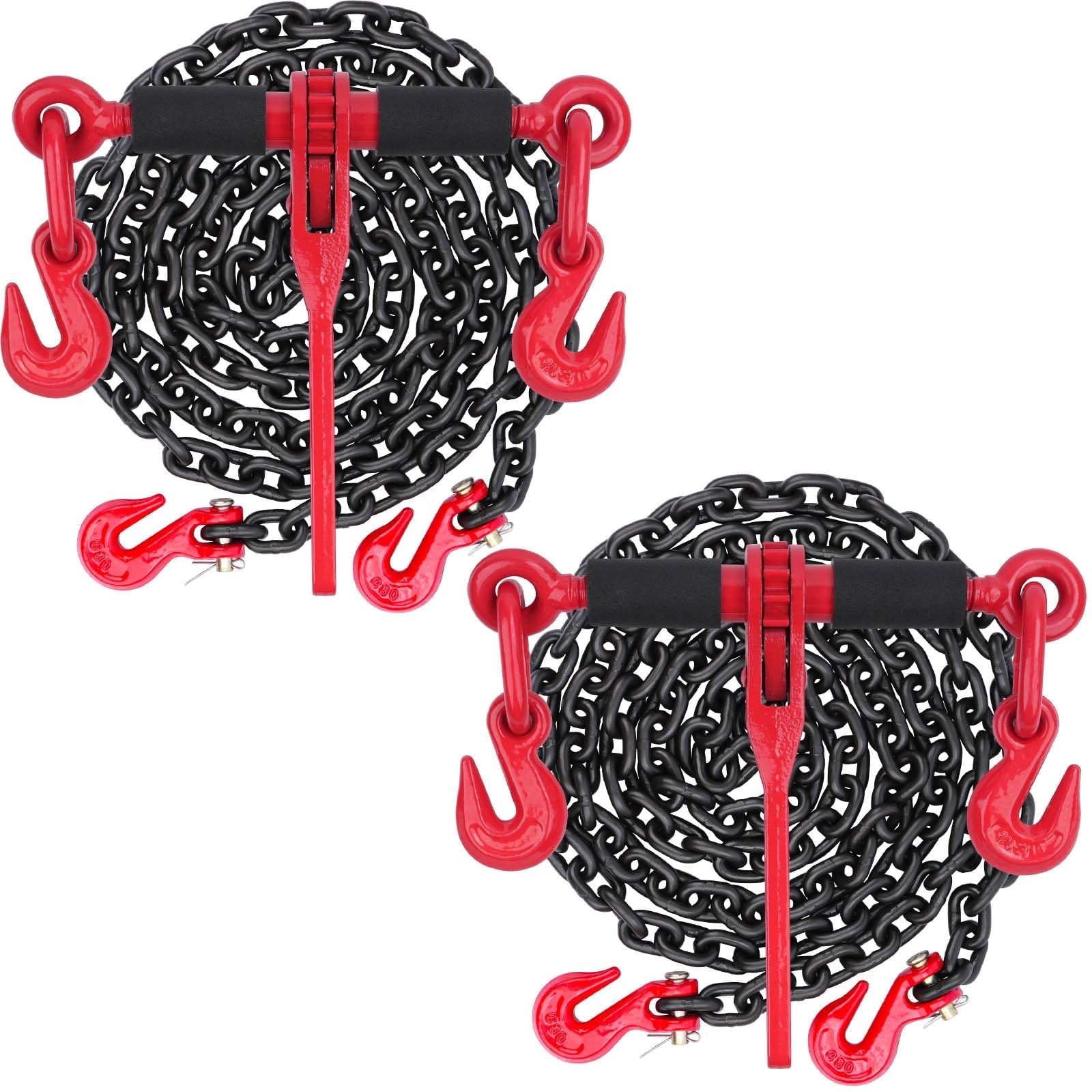 Heavy Duty G80 Ratchet Load Binder & Transport Chain Kit (5/16