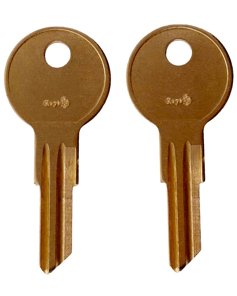 Husky Lock Key T03 - 2 Pack Brass Replacement Keys for Husky Toolbox & Tool Chest (T03) - Durable & Easy to Install for Secure Storage