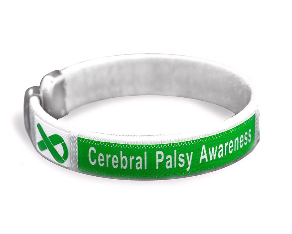 **Cerebral Palsy Awareness Bracelets Bulk Pack – Green Ribbon Support Wristbands for Fundraising & Awareness Events – Ideal for Support Groups, Schools, and Charity Drives**