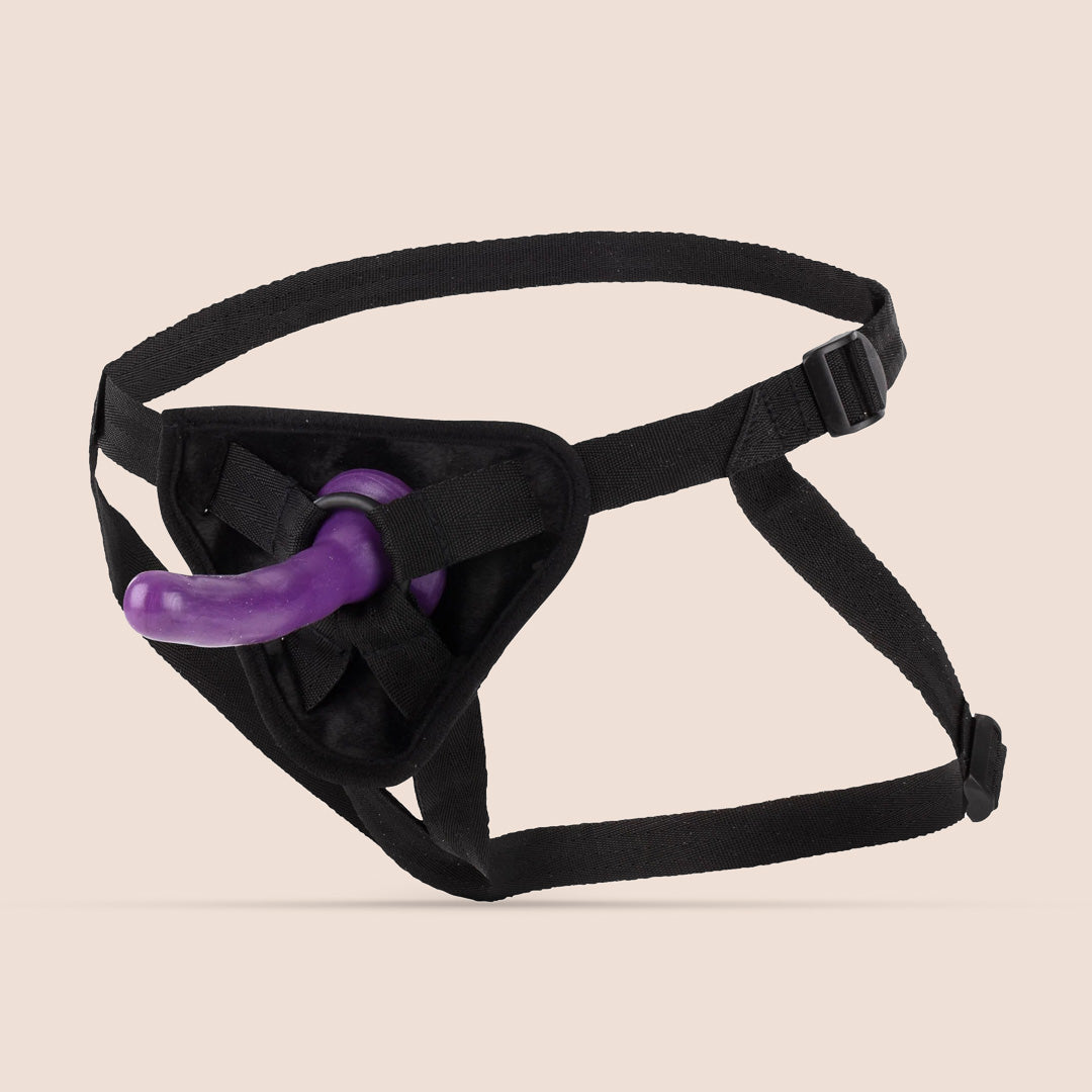 Sportsheets Beginner Strap-On Harness with Dildo | Padded Comfort for Couples | Perfect for Role Play & LGBTQ+ Couples