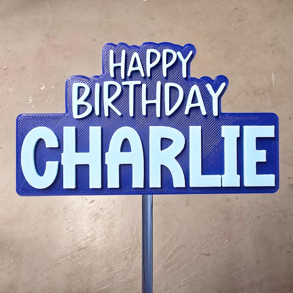 Custom Cake Topper with Name - Personalized Wedding, Birthday & Anniversary Cake Decorations - Perfect for Celebrations & Special Occasions