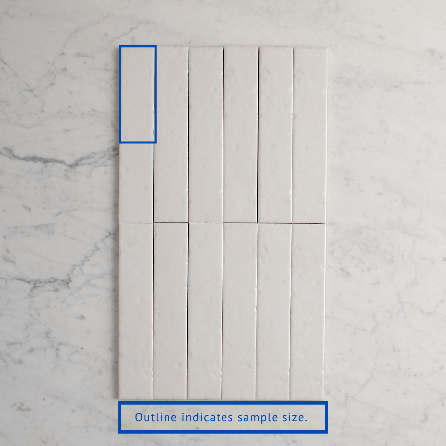 Albert Park Gloss Vanilla Subway Tile Sample - Perfect for Kitchen Backsplash, Bathroom Walls & DIY Home Renovation Projects