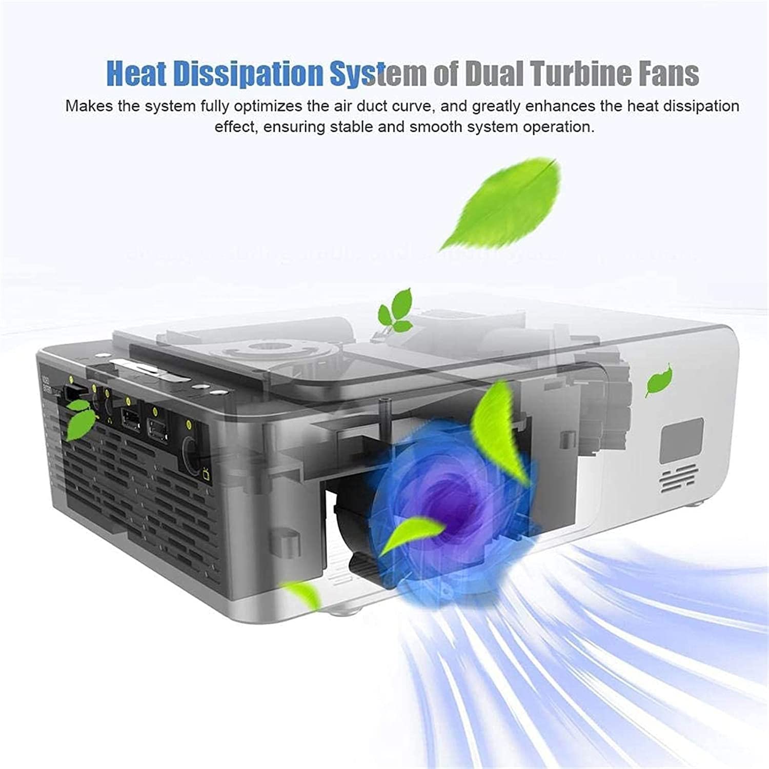 ONOTEC HD Projector 1080P - Home Theater Projector with 170