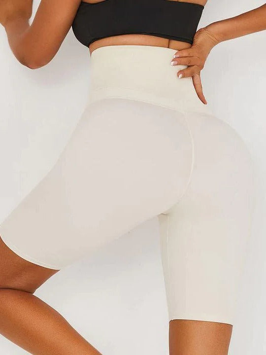 ZASUWA Women's High Waist Spandex Booty Shorts for Gym, Yoga & Workout - Tummy Control & Butt Lifting Fitness Shorts for Running, Cycling & Activewear