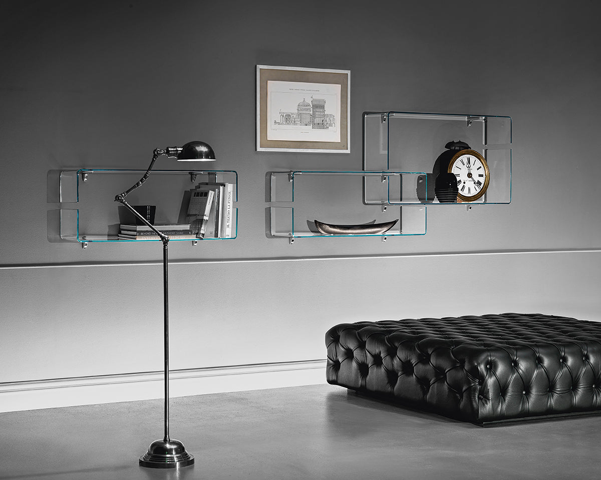 Fiam Babila Shelf - Modern Floating Shelf for Home & Office Decor - Perfect for Living Room, Bedroom, and Kitchen Storage