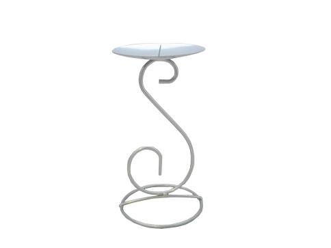 Elegant Silver Wired Metal Candle Holder - Vintage Centerpiece Decor for Wedding, Dining Table & Home Decoration - Perfect for Romantic Dinners, Holiday Decor & Special Occasions