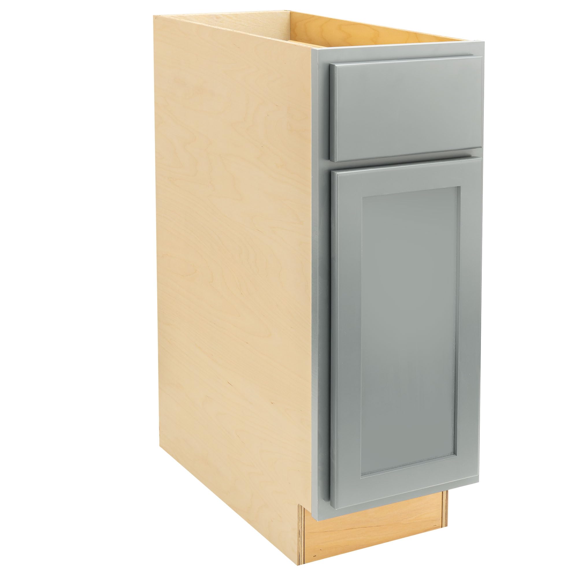 Quicklock RTA Ready-to-Assemble Shaker Style Base Kitchen Cabinets - Magnetic Gray (12