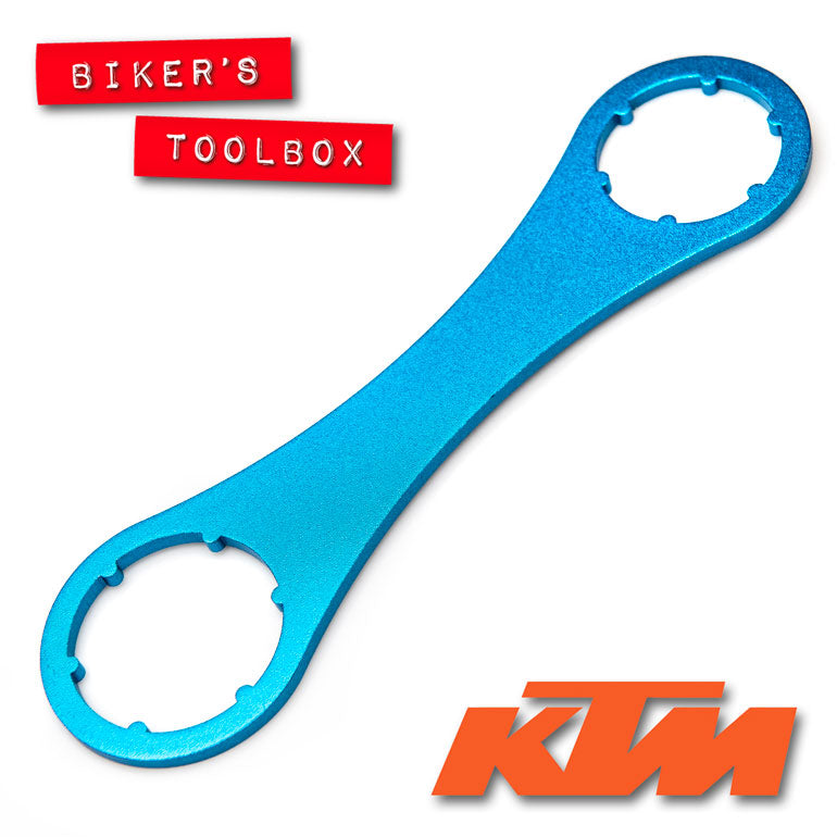 KTM Steering Head Spanner Wrench - Motorcycle Fork Nut Tool for KTM Dirt Bikes & Adventure Bikes - Perfect for Suspension Maintenance & Repair