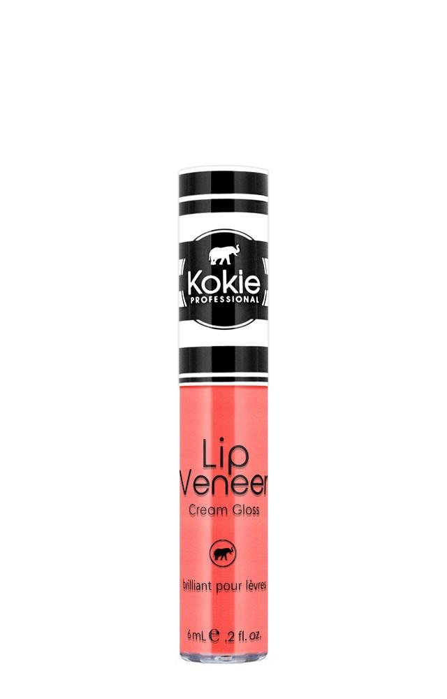 Kokie Cosmetics Just Peachy Lip Veneer Cream Gloss - Hydrating & Long-Lasting Lip Gloss (0.2 fl oz) - Perfect for Everyday Wear, Date Night & Special Occasions