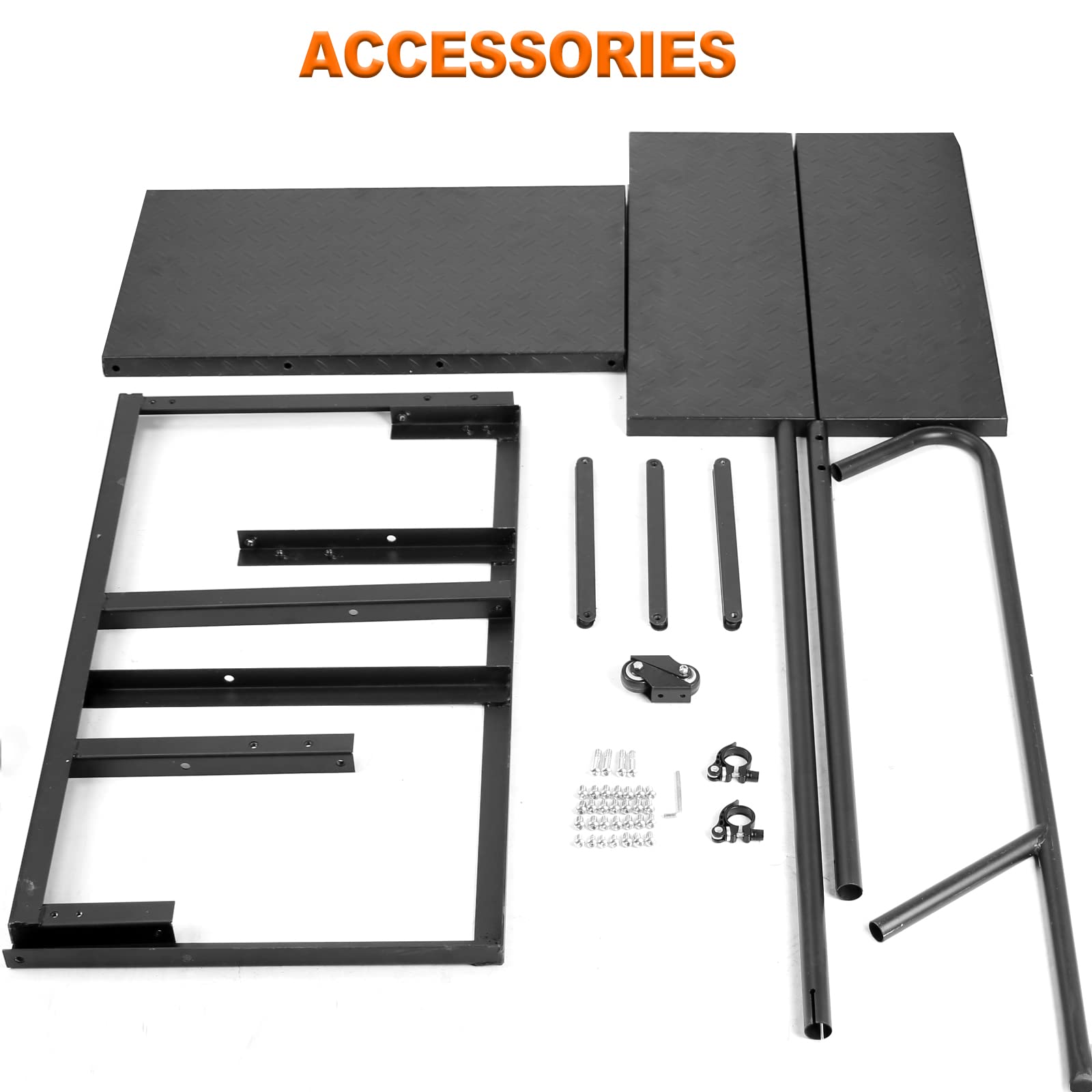 3 Step RV Stairs with Handrail - Adjustable Height, Non-Slip Tread & Wheels - Portable Steps for RV, Hot Tub, Camper, Trailer - Outdoor Use for Easy Access & Safety