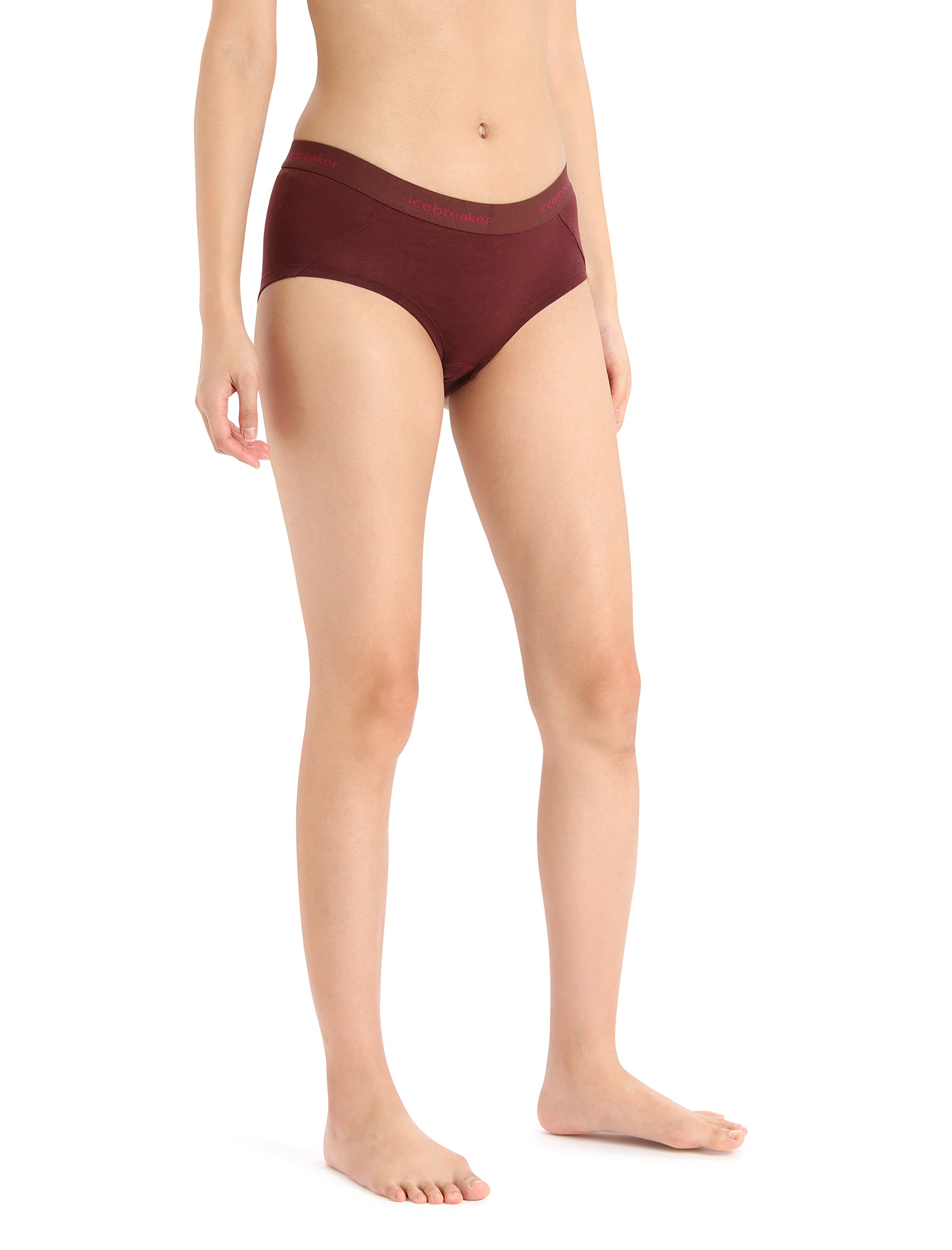 ICEBREAKER Women's Sprite Hot Pant - High-Waisted Thermal Leggings for Hiking & Yoga, Espresso Color, Size L - Perfect for Outdoor Adventures & Winter Workouts