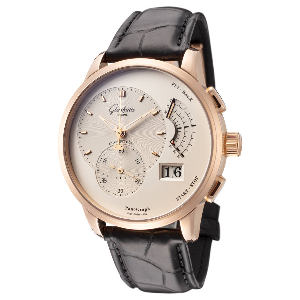 Glashutte Original Pano Graph Red Gold Men's Luxury Watch - Automatic Chronograph, Sapphire Crystal, Water Resistant - Perfect for Business, Formal Events & Collectors