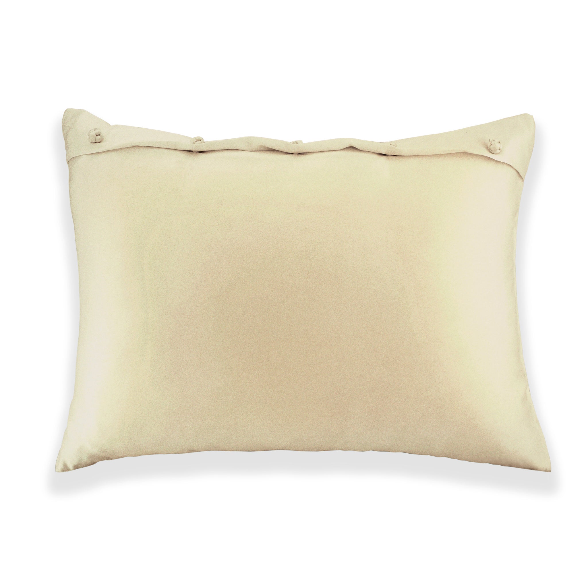 Luxury Charmeuse Pillow Sham with Elegant French Knots - Perfect for Master Bedroom & Guest Room Decor
