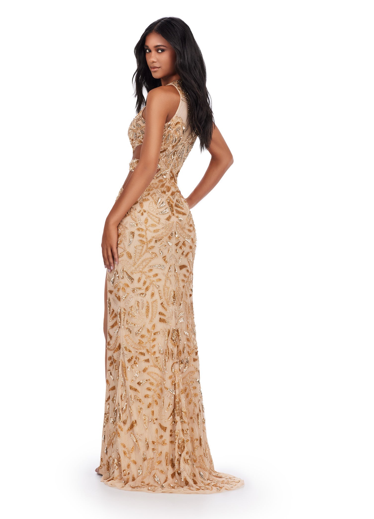 ASHLEYlauren 11501 Women's Elegant Cocktail Party Dress - Perfect for Weddings, Evening Events & Special Occasions