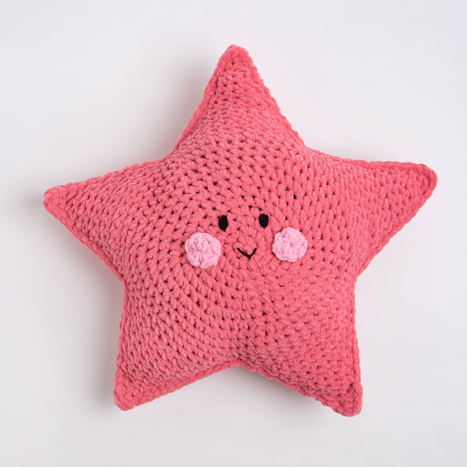 DIY Star Cushion Crochet Kit - Complete Crocheting Starter Set with Yarn, Hook & Pattern - Perfect for Home Decor, Gift Making & Relaxation