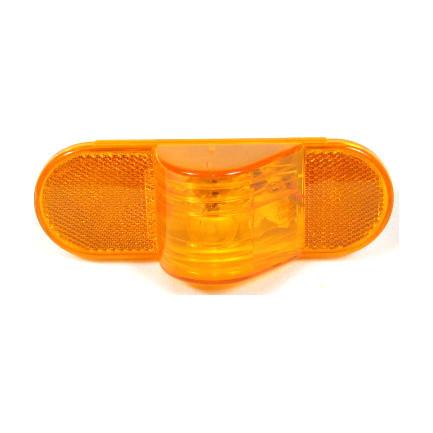 Amber Oval Mid Turn Incandescent Light with Amber Lens - No Grommet and Plug - Perfect for Vintage Cars, Motorcycles, and Classic Vehicle Restoration Projects