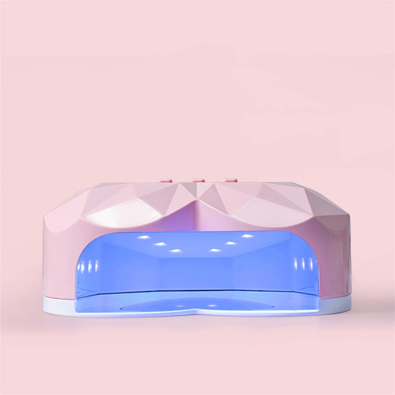 Professional UV LED Nail Lamp - Heart Shaped Gel Nail Dryer for Quick Drying & Curing | At-Home Salon Manicure & Pedicure | Perfect for Gel Polish, Acrylic Nails & Nail Art (Pink, 48W) - Ideal for Home Use, Nail Salons & DIY Beauty Enthusiasts