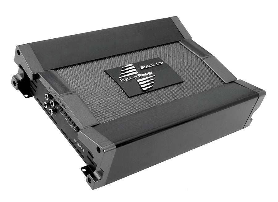 Precision Power ICE800.2 Car Amplifier - 800W 2-Channel High Power Audio Amp for Car Stereo System | Perfect for Car Audio Upgrades, Bass Boost & Enhanced Sound Quality