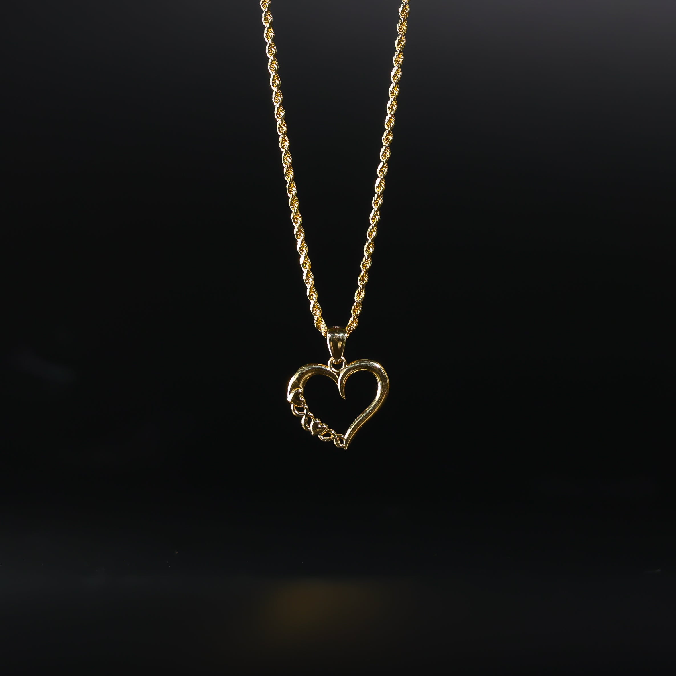 Gold Dainty Heart Pendant Necklace - Model 1790 | Elegant Minimalist Jewelry for Women | Perfect for Valentine's Day, Anniversary & Everyday Wear