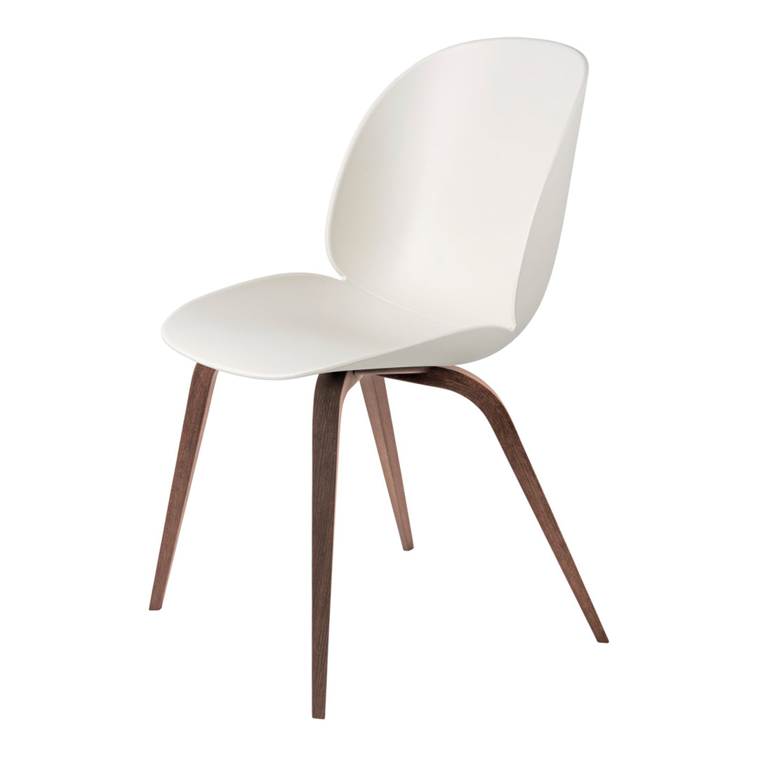 Modern Beetle Dining Chair with Solid Wood Base - Unupholstered Minimalist Design for Kitchen, Dining Room & Office