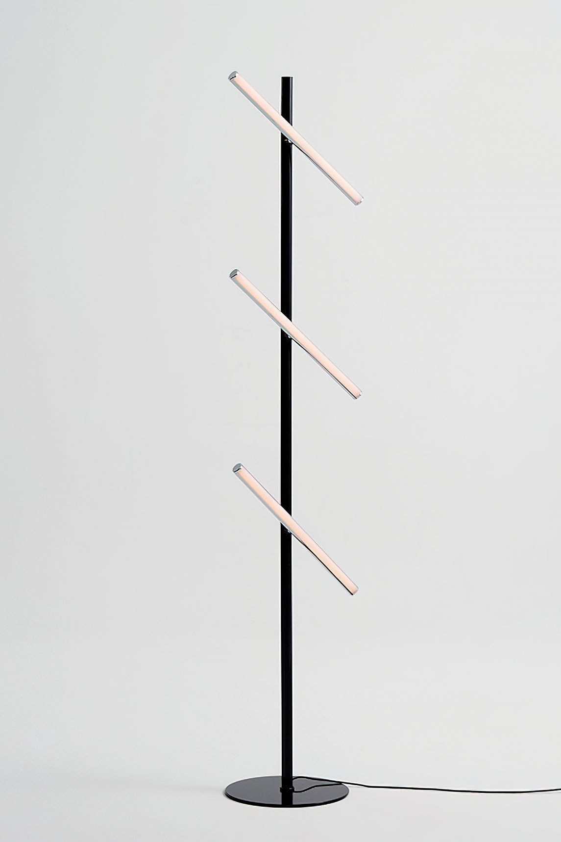 Modern Cross Turn Adjustable Floor Lamp - Stylish Reading Light for Living Room, Bedroom & Office - Dimmable LED Standing Lamp with Remote Control
